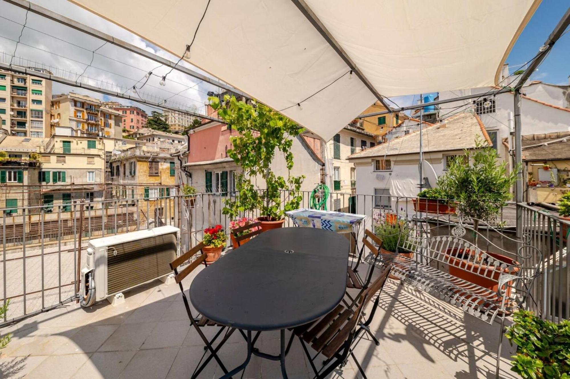 La Piccionaia Le Case Del Dria Roof Terrace Генуя Экстерьер фото